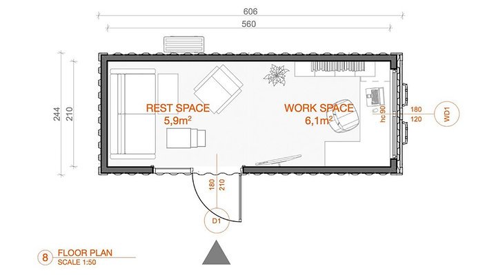 15 m² Containerbüro – Flexibel und mobil – Bild 3