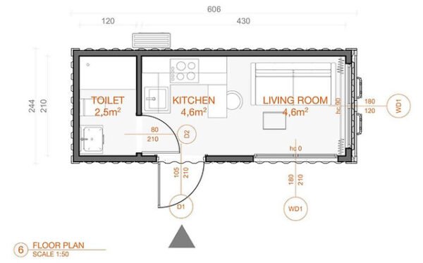 15 m² Mini-Containerhaus – Mobile Lösung – Bild 5