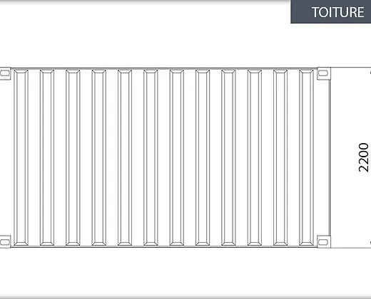 15 Fuß Container mit Elektroinstallation, Lüftungsgittern und Schlüsselschloss – Bild 2