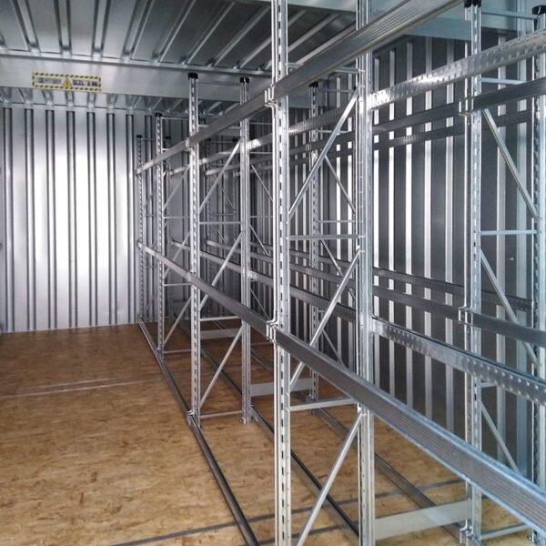 XXL-Reifenlagerbehälter H 2445 x B 4100 x T 6300 mm Einflügelige Tür an der Vorderseite – Bild 3