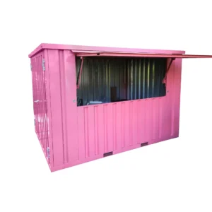 XL zerlegbarer Barcontainer 3×2 m Rosa RAL 3015-Neu