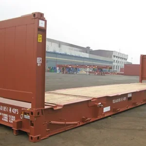 Gebrauchter 40ft Flat Rack „Cargo Worthy“ (CW) Versandcontainer-Neu